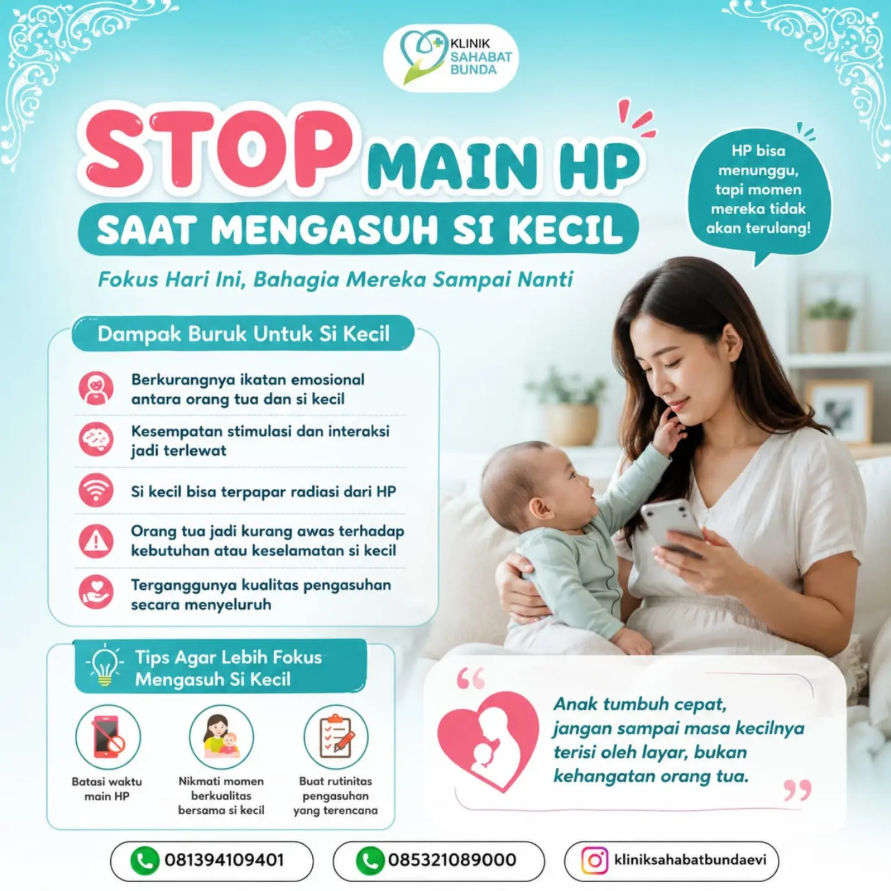STOP Main HP Saat Mengasuh Si Kecil