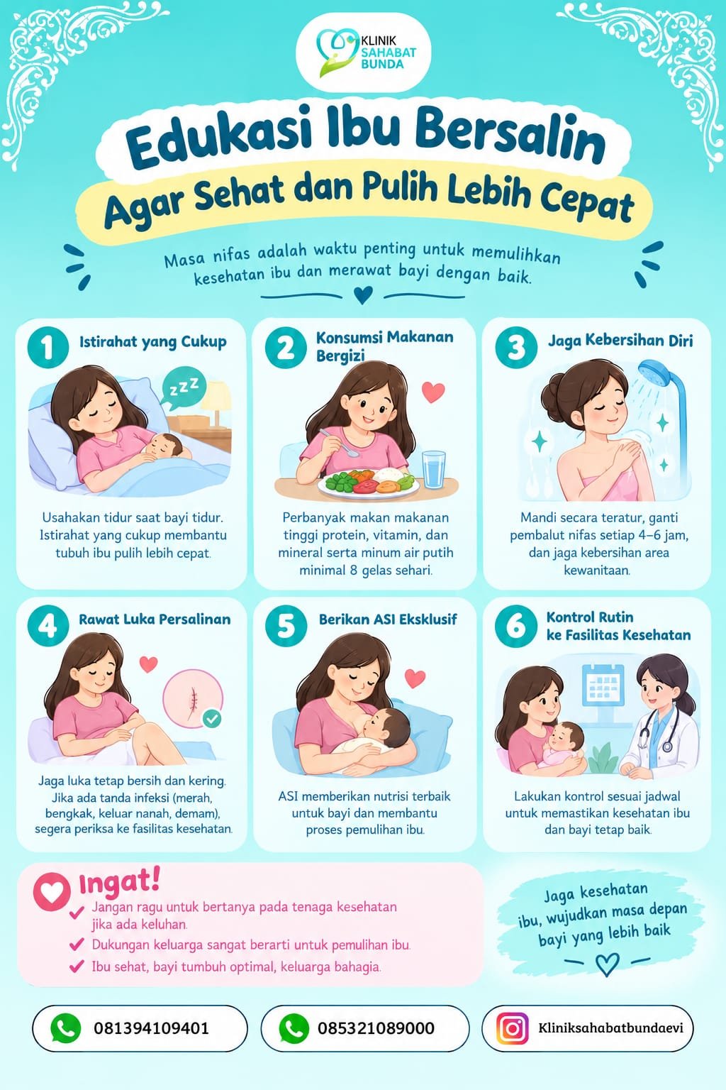6 Langkah Penting Menjaga Kesehatan Ibu Setelah Persalinan, Bunda Jangan Abaikan! 💗