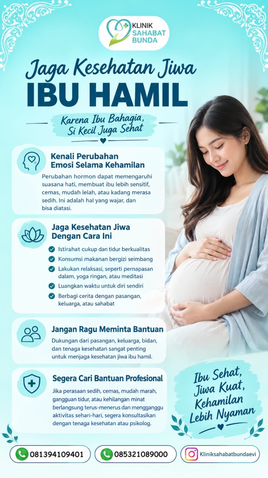 💗 Jaga Kesehatan Jiwa Ibu Hamil: Ibu Bahagia, Kehamilan Lebih Nyaman