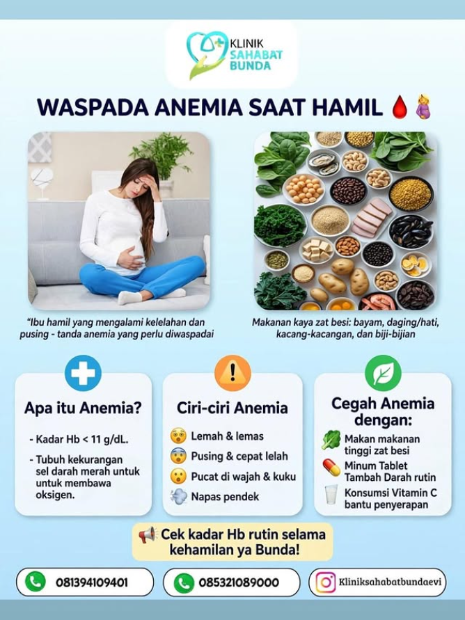 Waspada Anemia Saat Hamil