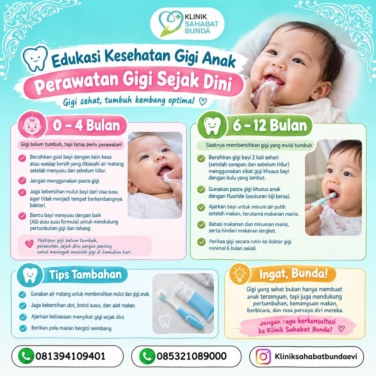 🦷 Yuk, Rawat Gigi Anak Sejak Dini agar Sehat dan Kuat!