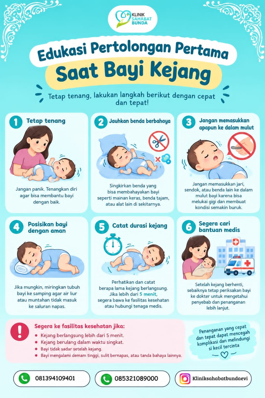Pertolongan Pertama Saat Bayi Kejang