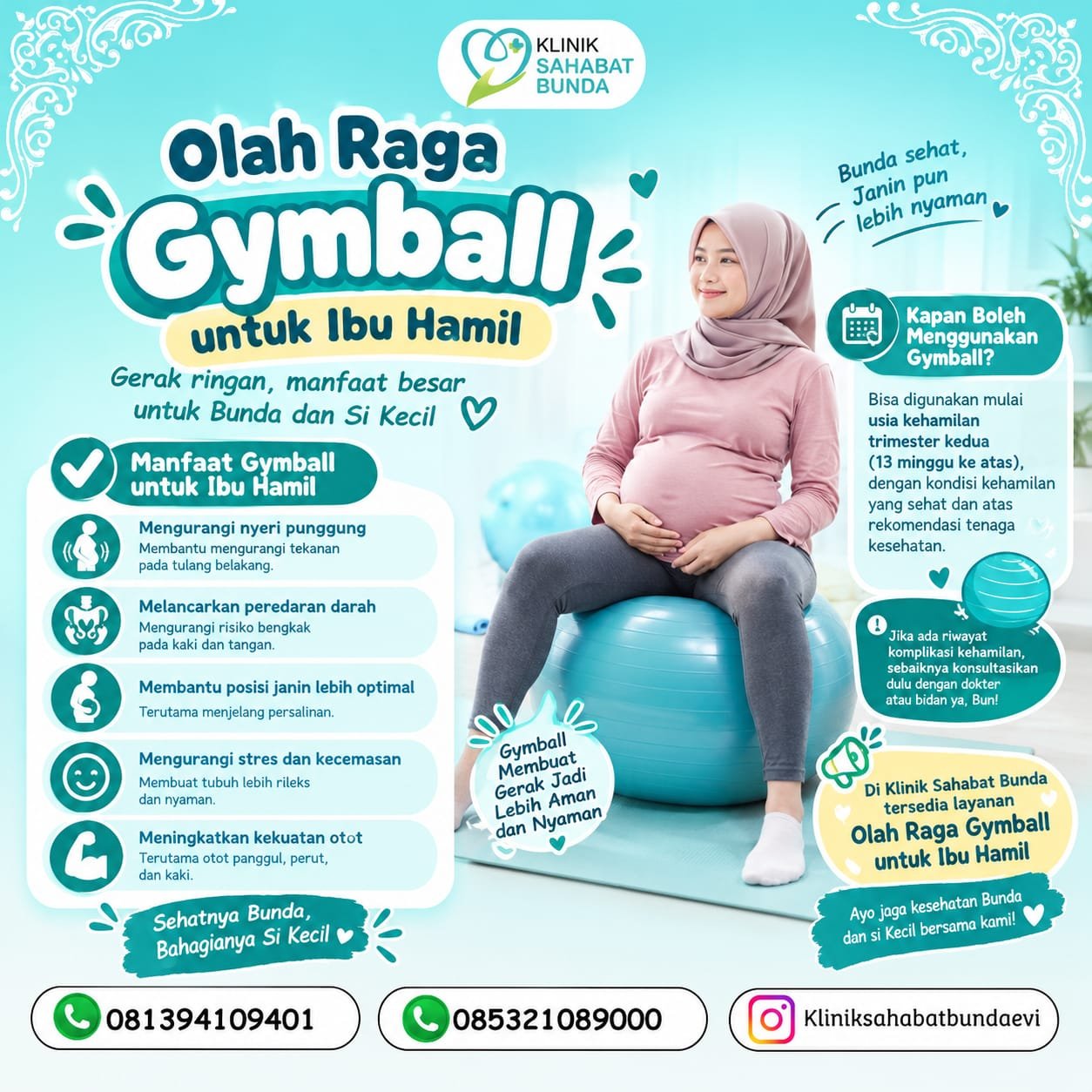 Gymball untuk Ibu Hamil: Manfaat, Tips Aman, dan Persiapan Menjelang Persalinan