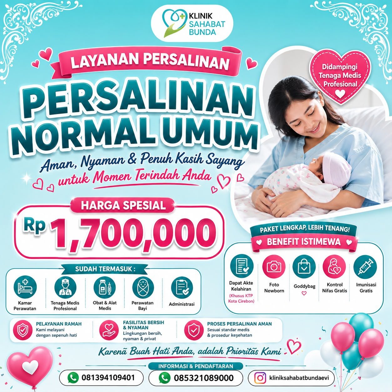 Harga Spesial Persalinan Normal Umum